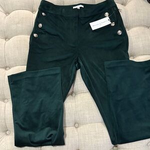 Maison d’Amelie Forest Green Flare Pants